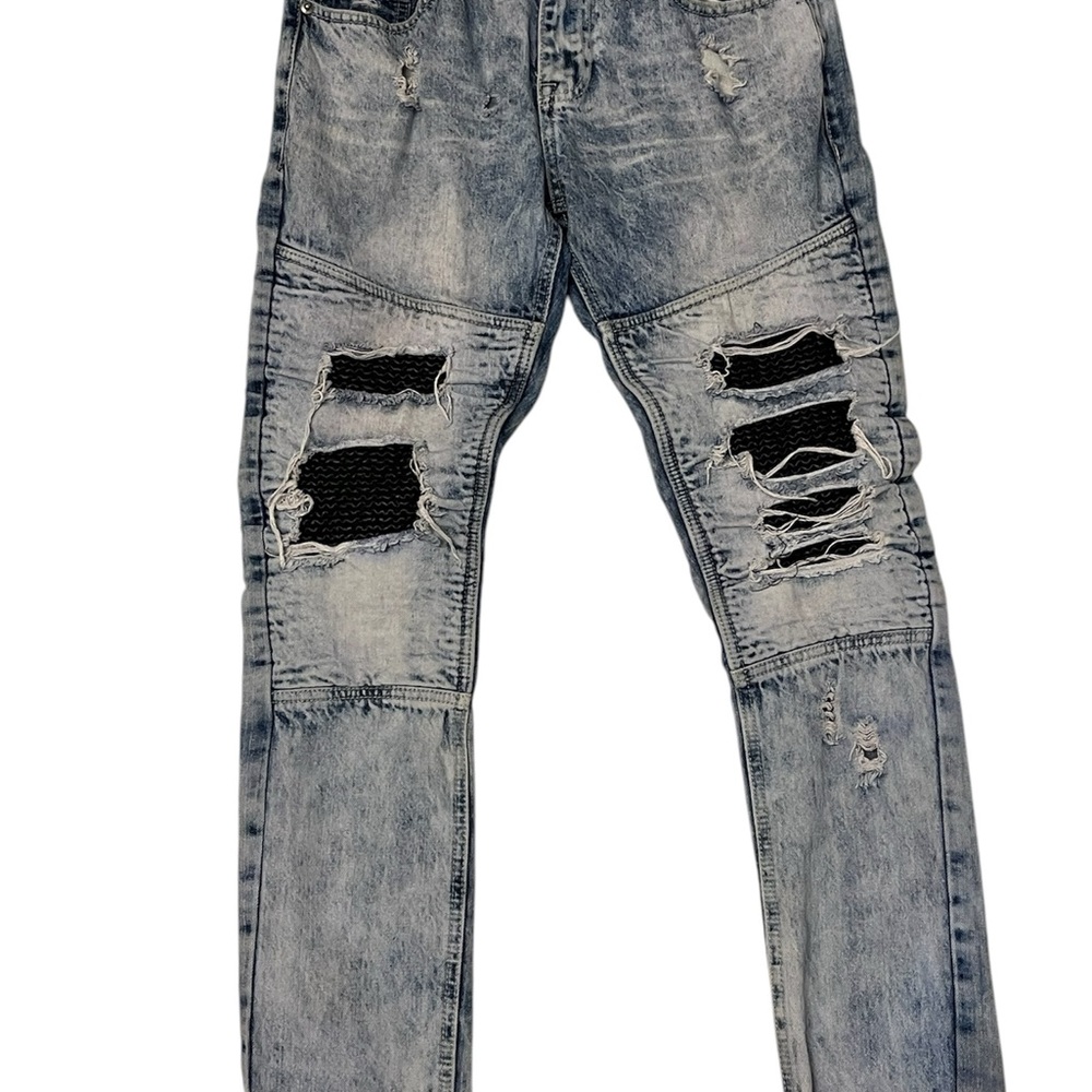 CJ Black Skinny Jeans with Distressed Details